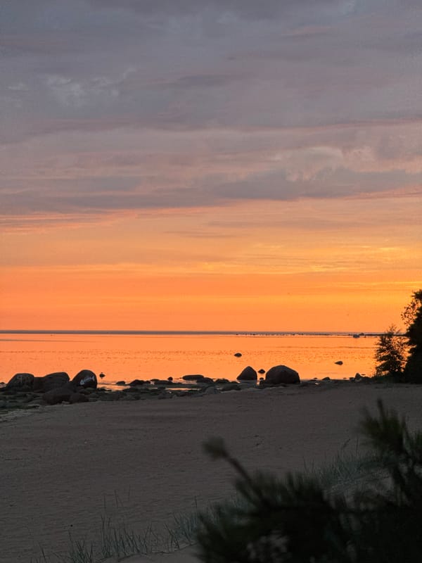 Summer beach volleyball and sunset views at Zelenaya Roshcha