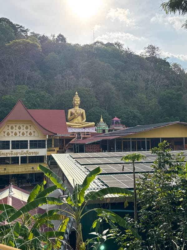 Temple and park scenes documented in Ratsada, Thailand