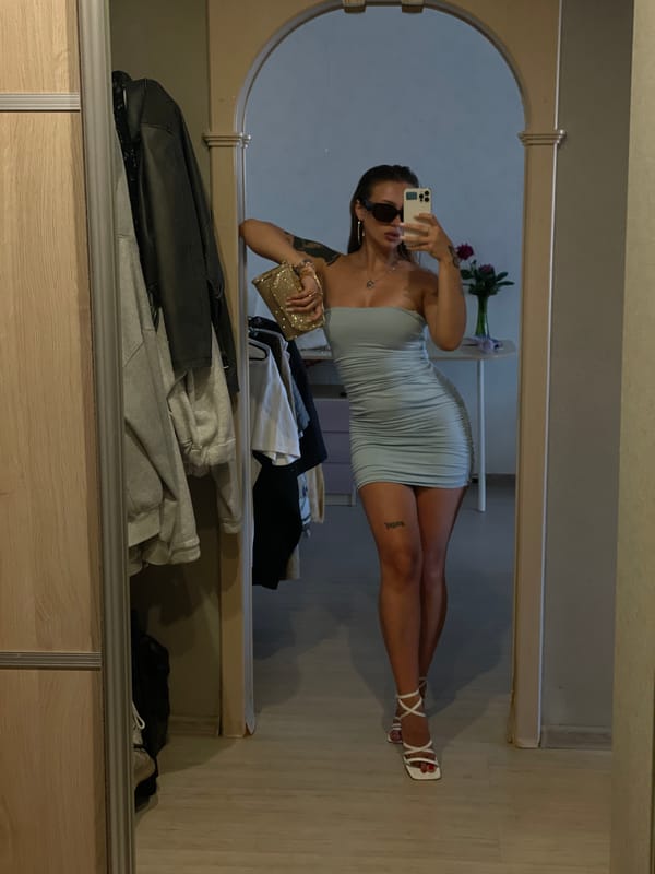 Mirror selfie in a Minsk hallway
