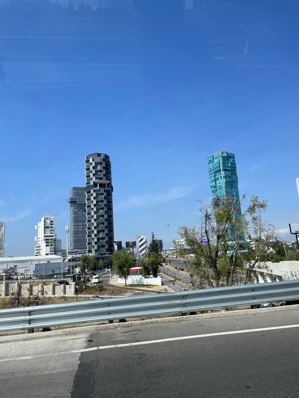 Urban skyline views captured in San Bernardino Tlaxcalancingo, Mexico