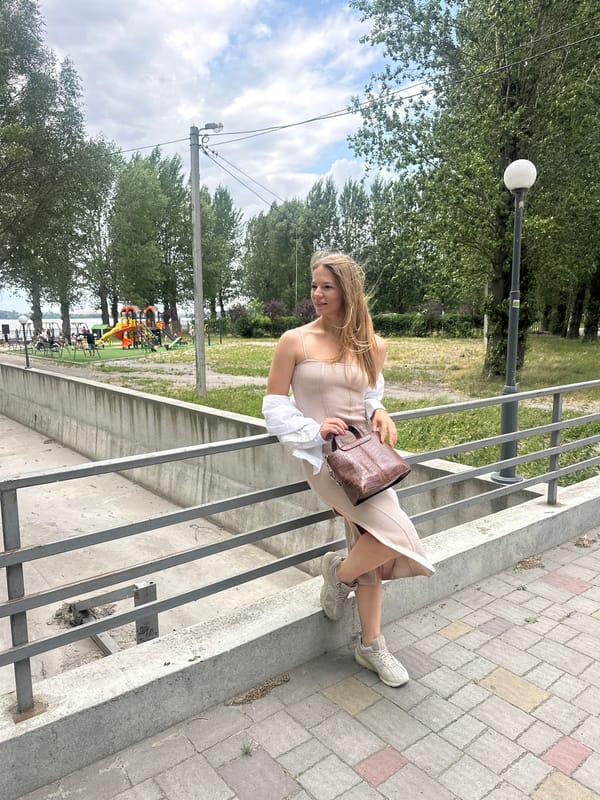 Afternoon along Ternopil Lake promenade and park