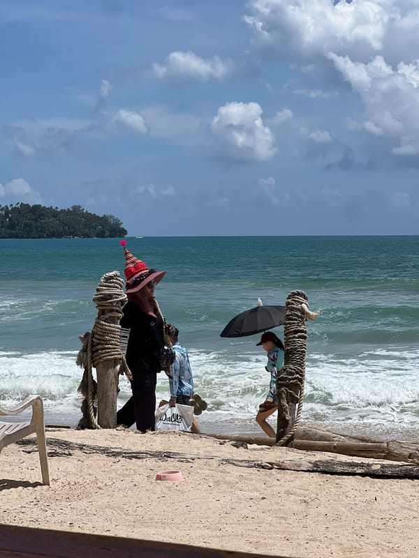 Morning beach time at Choeng Thale, Phuket