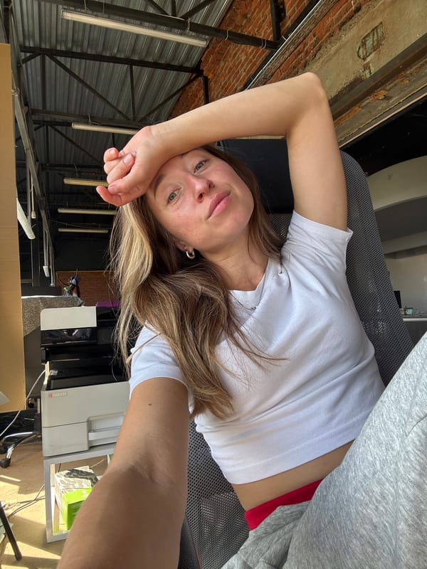 Casual selfie session in an industrial loft, Chaikovsky