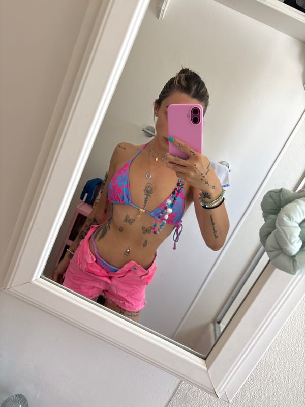 Mirror selfies taken in Seal Beach bathroom Friday evening