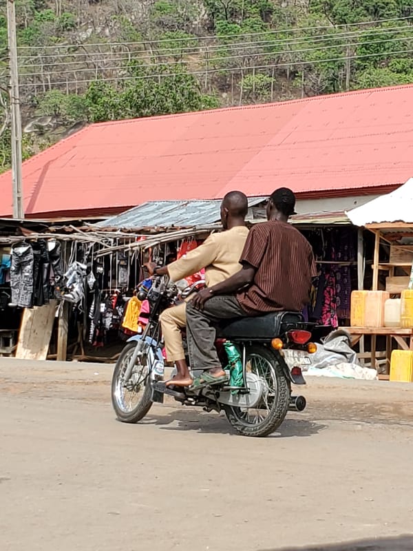 Morning street life documented in Mararaba, Nigeria
