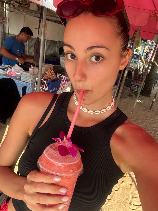 Tourist enjoys drinks, selfies, massages during Kamala Beach visit