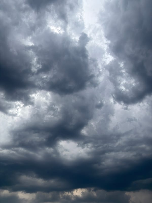 Storm clouds build over Plovdiv on a July afternoon