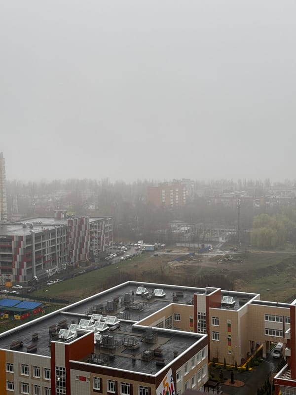 Dense fog shrouds Ovoshchnoy residential district