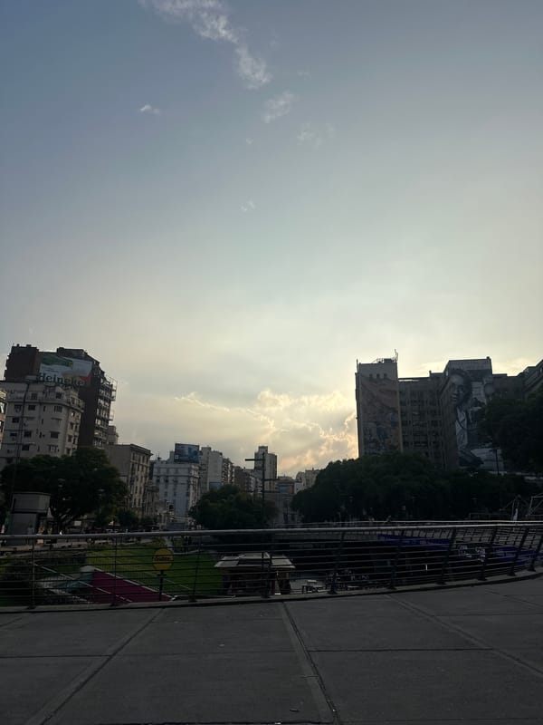 Buenos Aires street architecture documented in evening photography session
