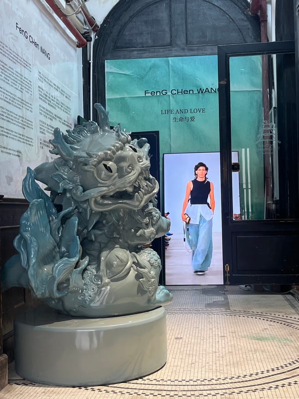 Wedding photography sessions at historic Shanghai venue with dragon sculptures