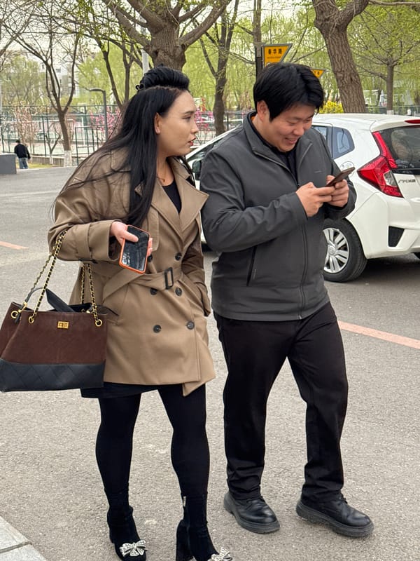 Morning street life observed in Zhongtun, China