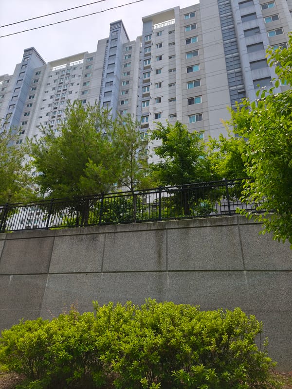 Early morning documentation of urban Asan-si residential areas