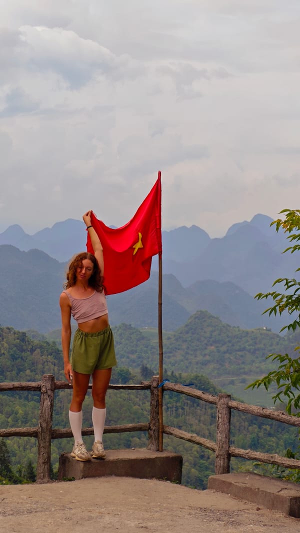 Woman's patriotic mountain road trip through northern Vietnam