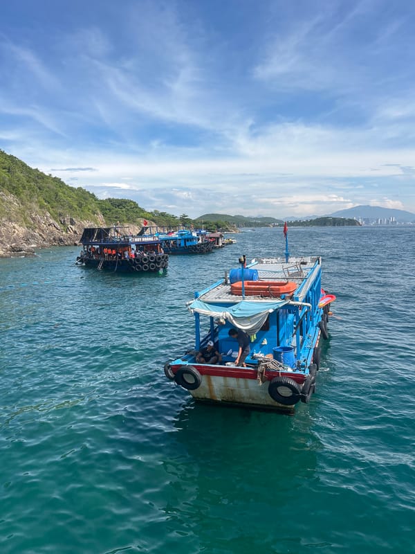Island hopping by boat in Nha Trang's turquoise bay