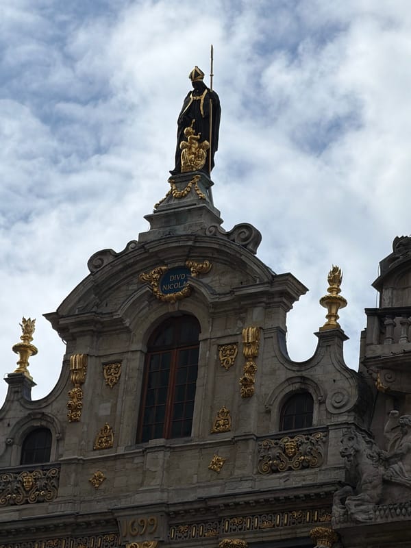 Historic Brussels Brewers Guildhall documented by witness
