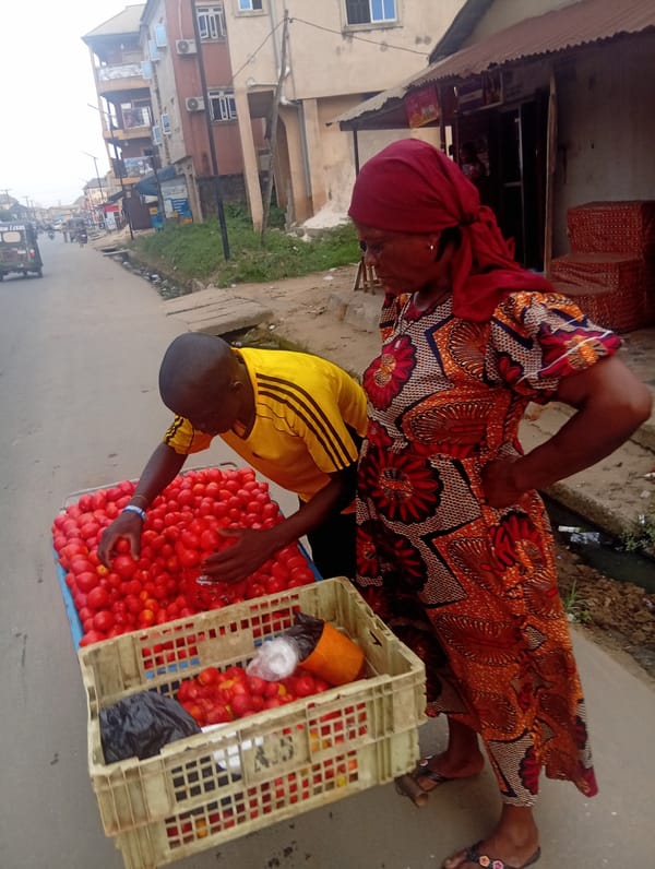 Daily street life captured in Umuode, Nigeria