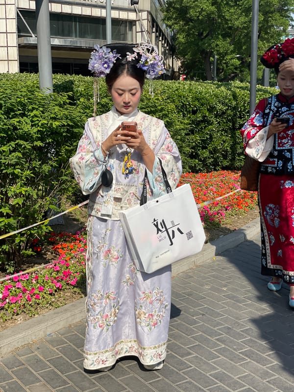 Traditional Chinese costume gathering observed in Dongcheng District