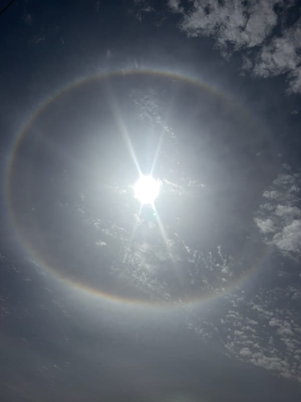 Sun halo phenomenon and daily life documented in Bukuru, Nigeria
