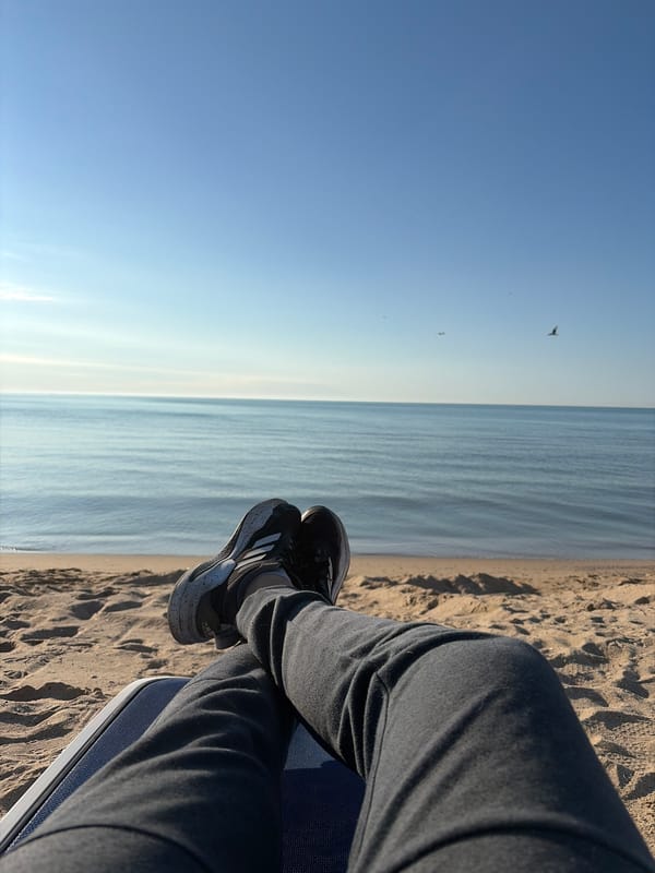 Quiet morning moments captured at Nesebar beach, Bulgaria