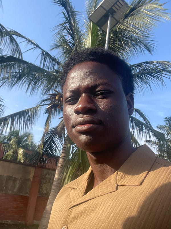 Person photographed in morning sunlight in Badagry, Nigeria