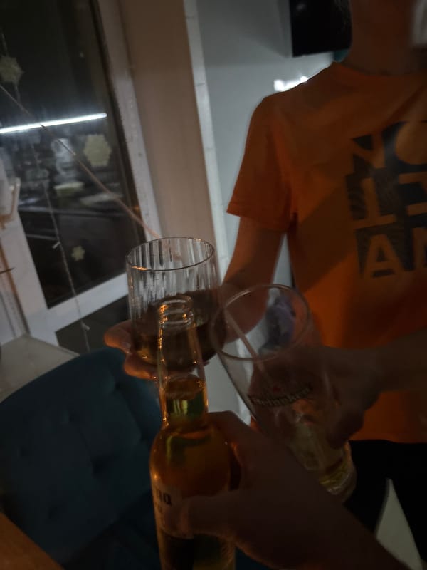 Casual indoor gathering observed in Perm residential setting