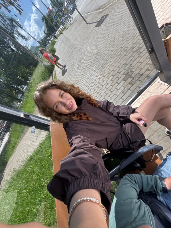 Morning scenes around Chaikovsky's public spaces and transit stops