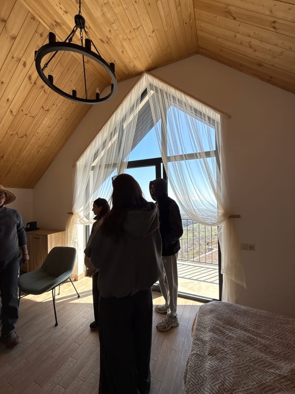 Modern house documented by witnesses in Byurakan, Armenia