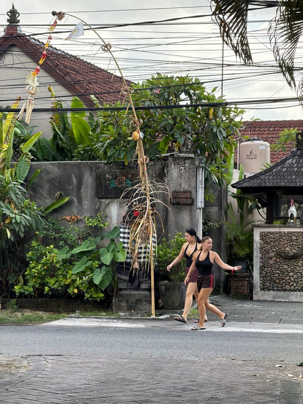 Everyday street and shop scenes around Kuta, Bali