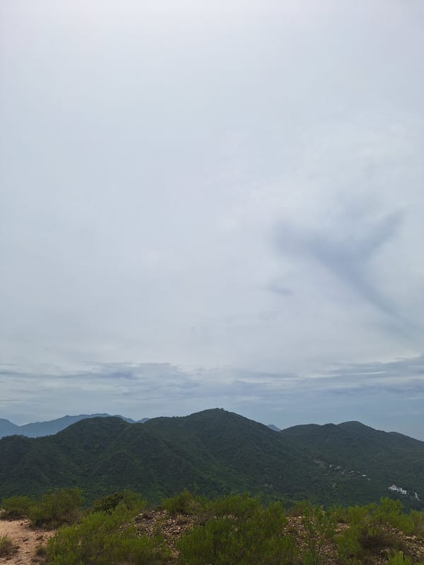 Hiking above Nha Trang with coastal and mountain views