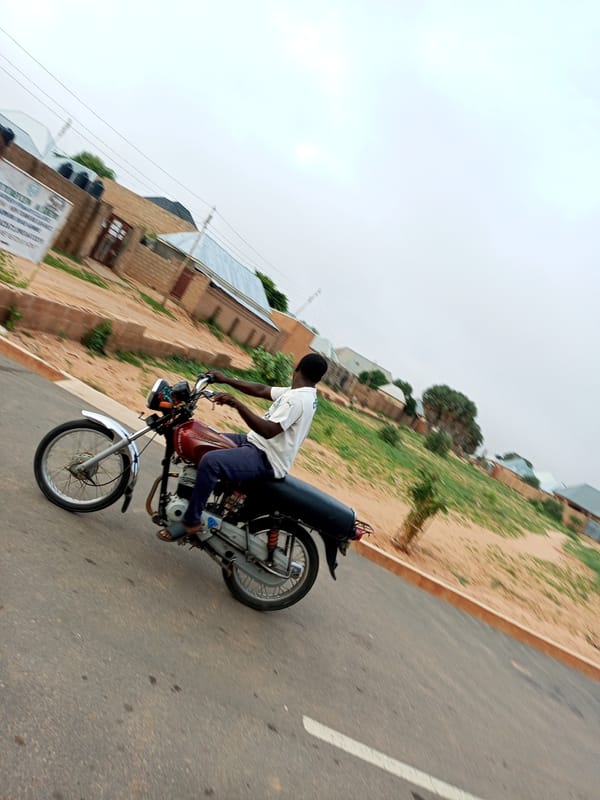 Morning street life in Gombe, Nigeria