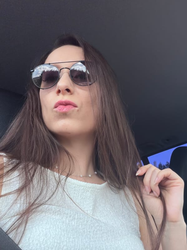 Inside a car in Oktyabrsky on a sunny afternoon