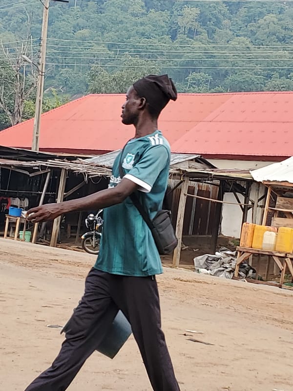 Morning street life documented in Mararaba, Nigeria community