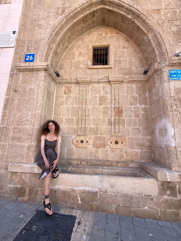 Creative portrait session through Tel Aviv's old-city streets