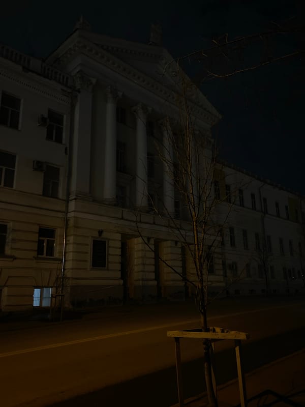 Nighttime urban scenes documented across Kazan, Russia