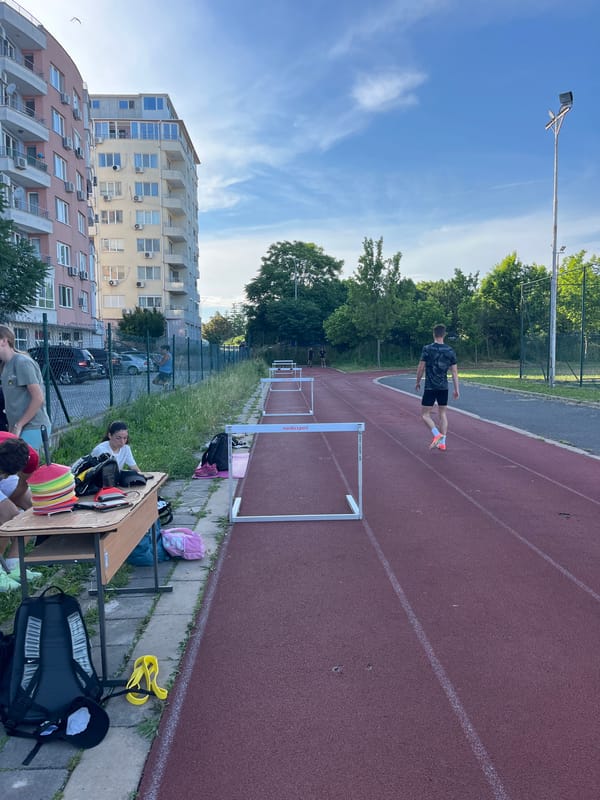 Athletics track and Hummer spotted in Burgas, Bulgaria