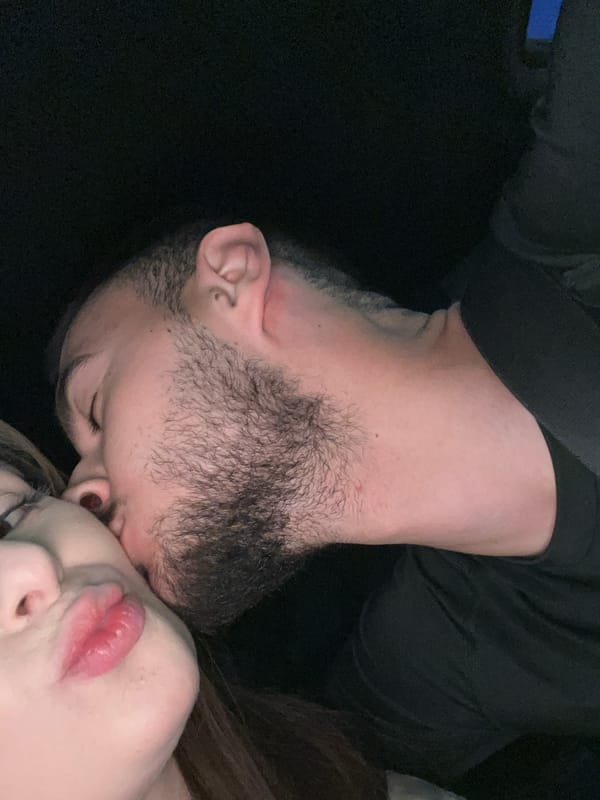Couple shares intimate moment in Plovdiv, Bulgaria
