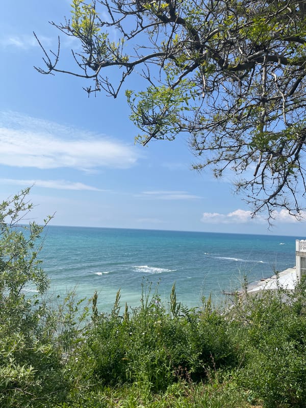 Black Sea view captured from elevated Anapa vantage point