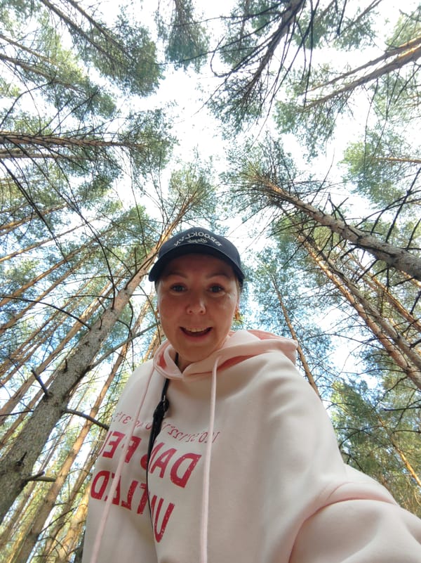 Woman documents early morning walk through Chaikovsky forests and streets