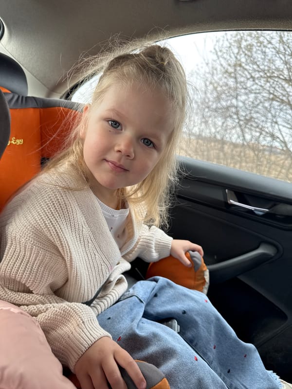 Child photographed in car in Горный, Russia
