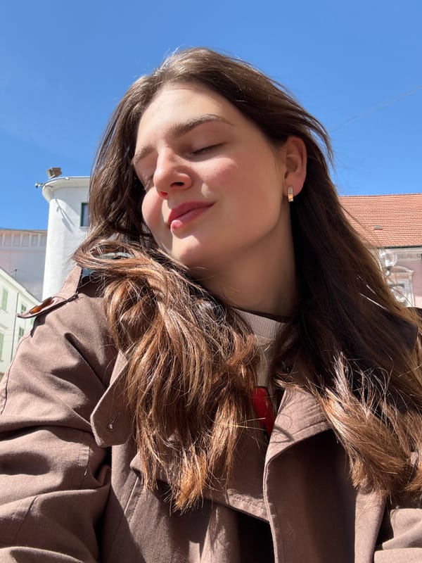 Morning cafe life captured in Trnava's sunlit square