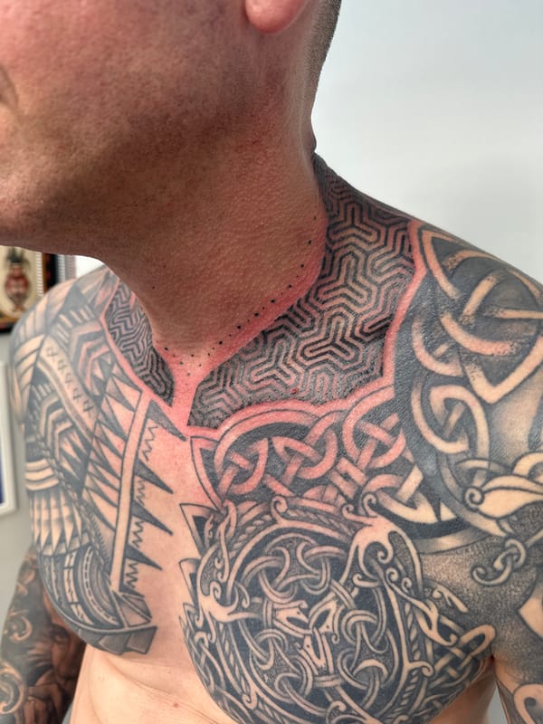 Extensive tattoo session documented in Sofia studio