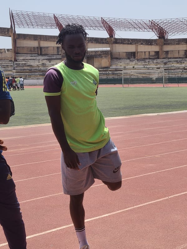 Training session and casual visit at New Stadium Nigeria