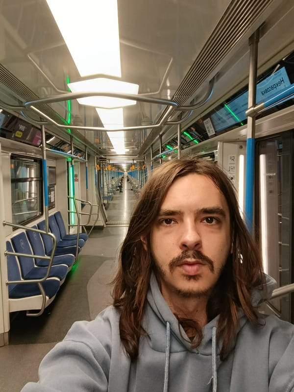 Riding the Moscow Metro on a late June evening