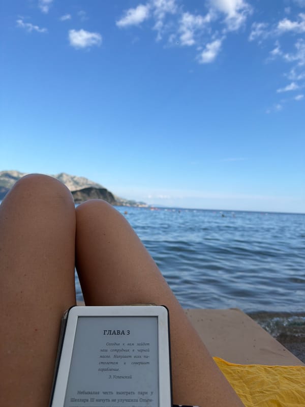 Summer day on the Adriatic coast in Budva, Montenegro