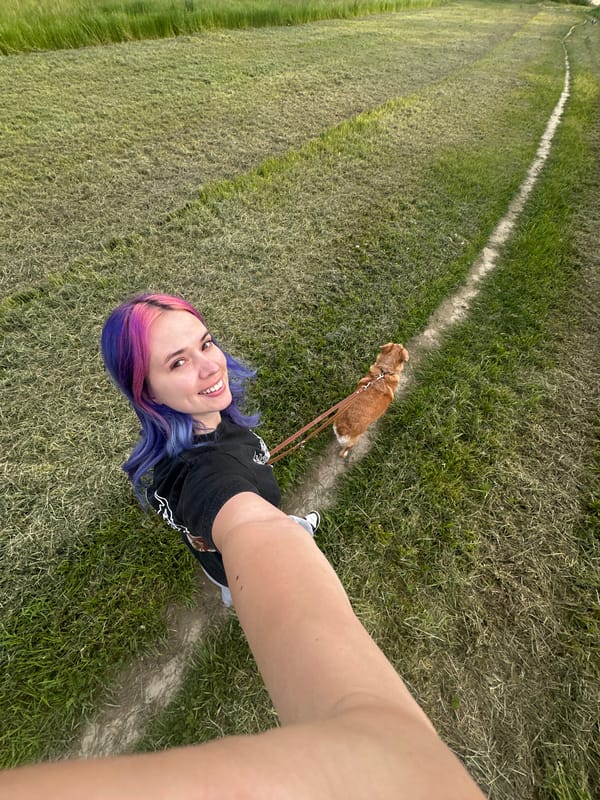 Woman documents afternoon dog walk through Zagreb parks