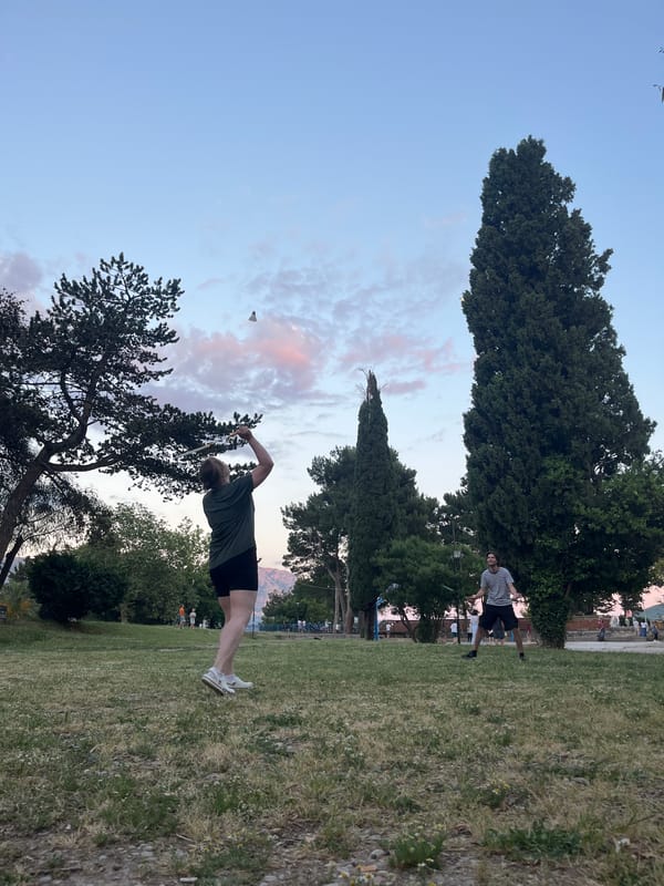 Evening recreation captured in Budva parks and streets