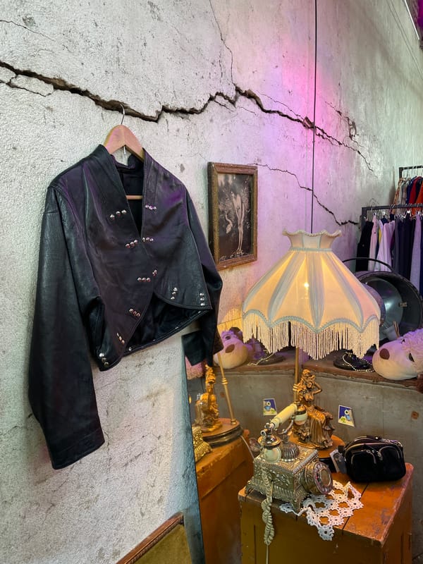 Clothing store interior documented in Tbilisi, Georgia