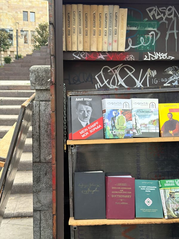 Breakfast meal photographed in Tbilisi, Georgia