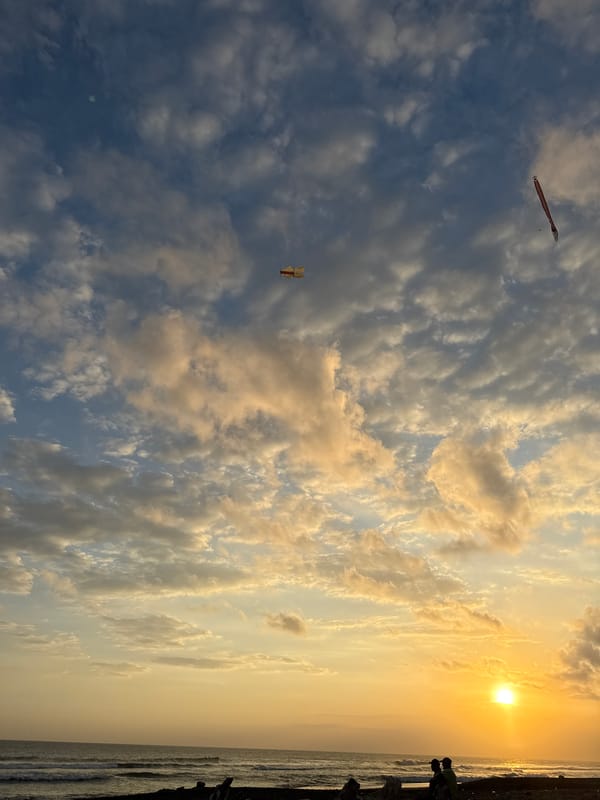 Coastal beach scenes documented by witnesses over 30-minute span