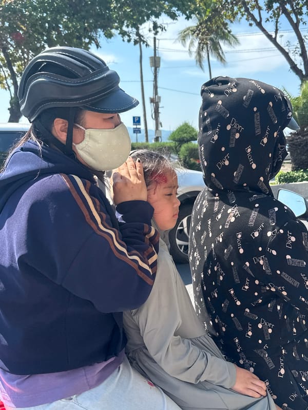 Daily life captured in Nha Trang including child injury incident